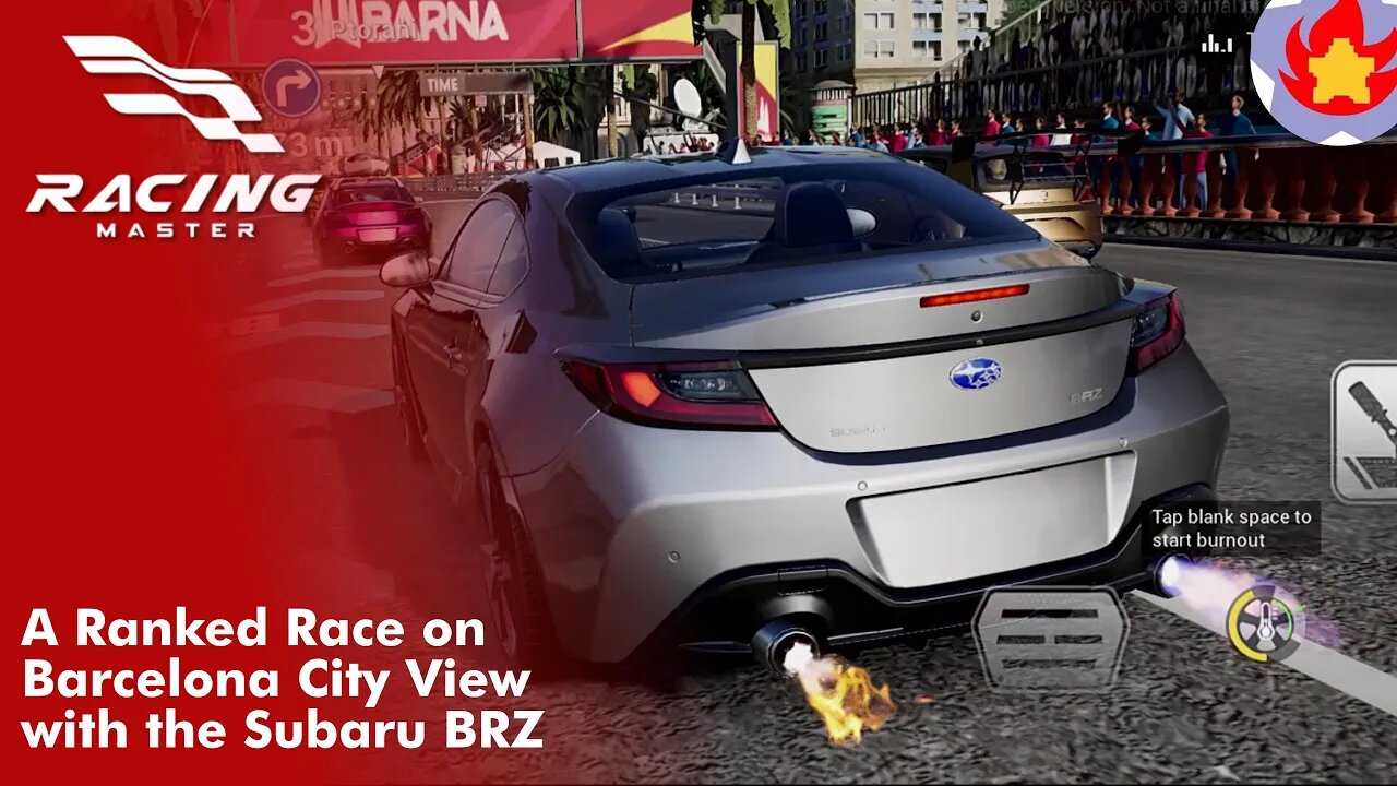 A Ranked Race on Barcelona City View with the Subaru BRZ | Racing Master