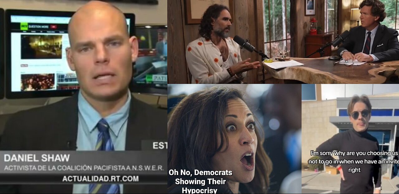 Interview With Prof. Danny Shaw, Kamala Harris Event Bans Muslims, Tucker Carlson & Russell Brand