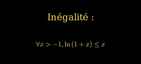 ∀ x > -1, ln(1 + x) ≤ x