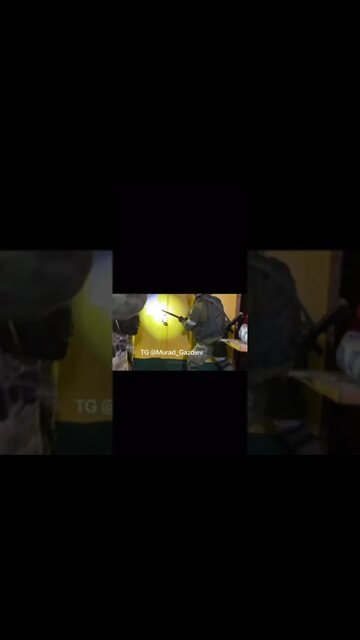 Russian Forces Prying Open The Bulk Head Of An Abandoned Ukrainian Naval Vessel That Is Combat Ready