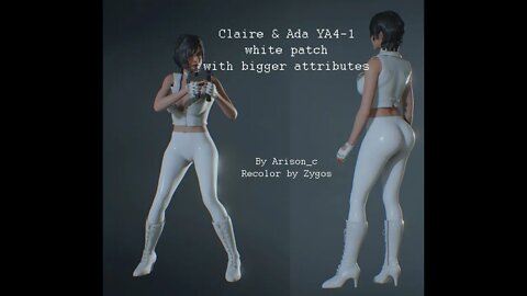 Resident Evil 2 Remake Claire & Ada YA4-1 White Patch outfit