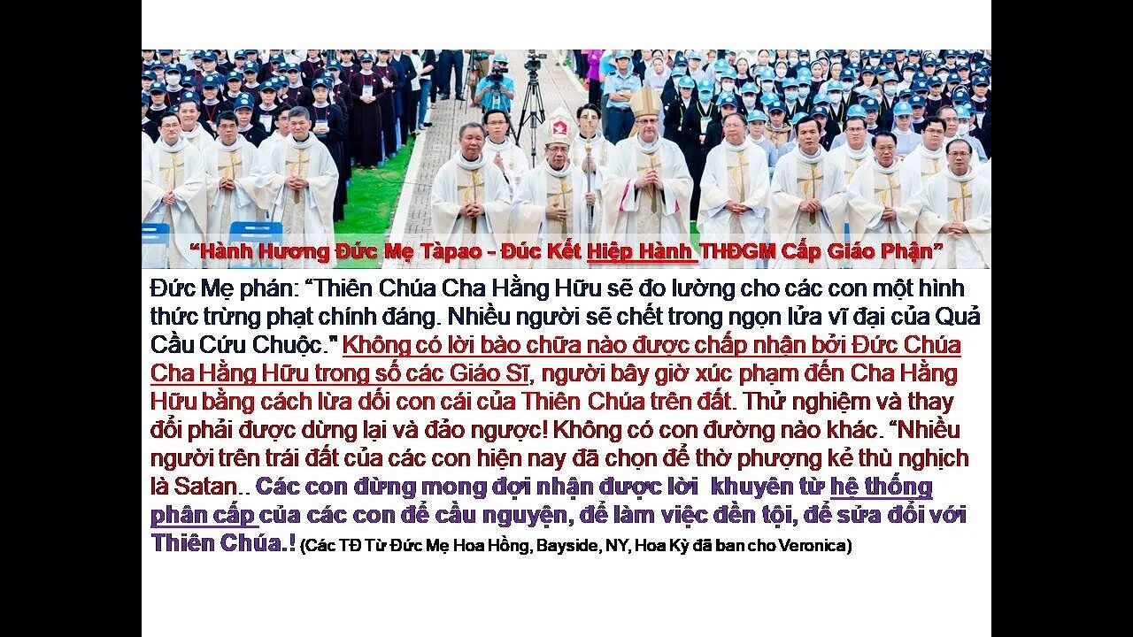 HÀNG GIÁO SĨ ĐANG PHỈNH LỪA CON CÁI CỦA THIÊN CHÚA, HÃY QUAY LẠI LỄ NGHI TÔNG TRUYỀN..