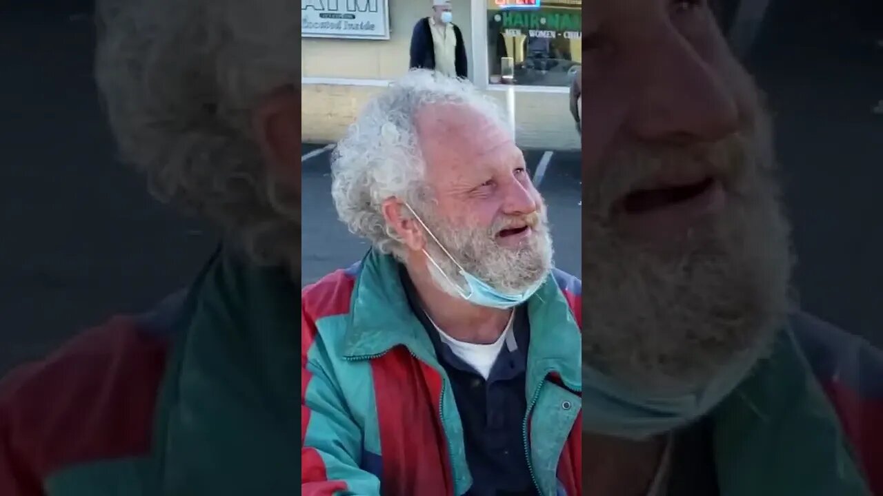 Homeless Guy Laughing