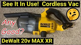 ✅ DeWalt Handheld 20V Cordless Vacuum DCV501HB ● See it in Action