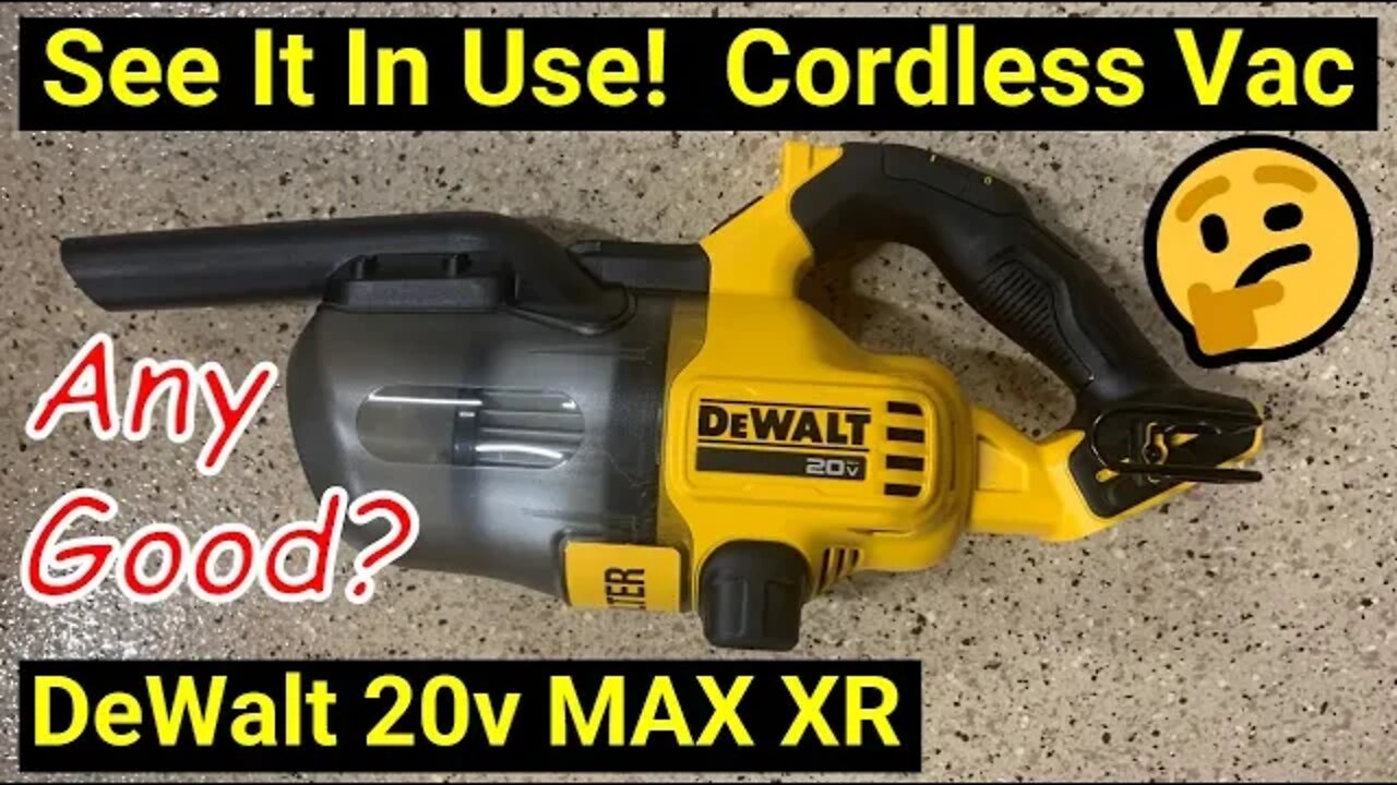 ✅ DeWalt Handheld 20V Cordless Vacuum DCV501HB ● See it in Action