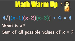 Math Warm Up Problems Set #1