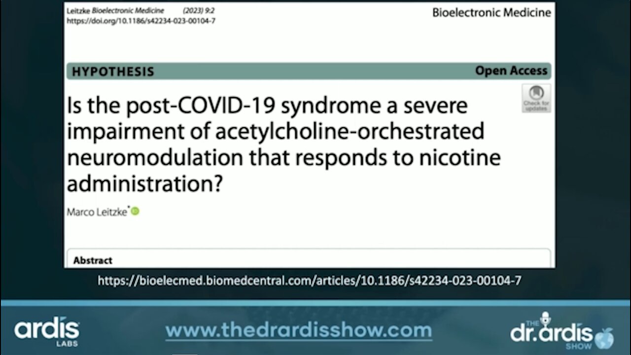 Dr. Bryan Ardis | “Symptoms Of Acute Covid, Can Be Beat In 6 Days Of Wearing A Nicotine Patch”