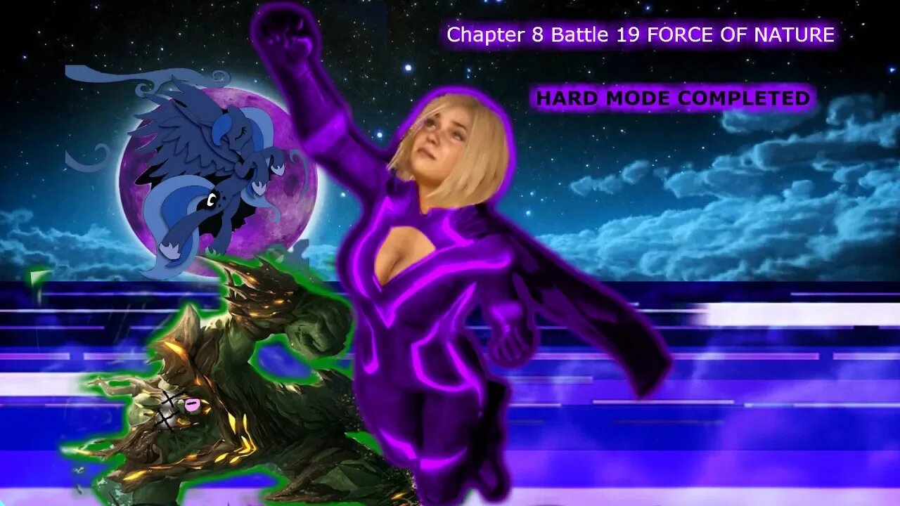 Power Girl defeats Swamp Thing in the Last mission HARD MODE Force of Nature