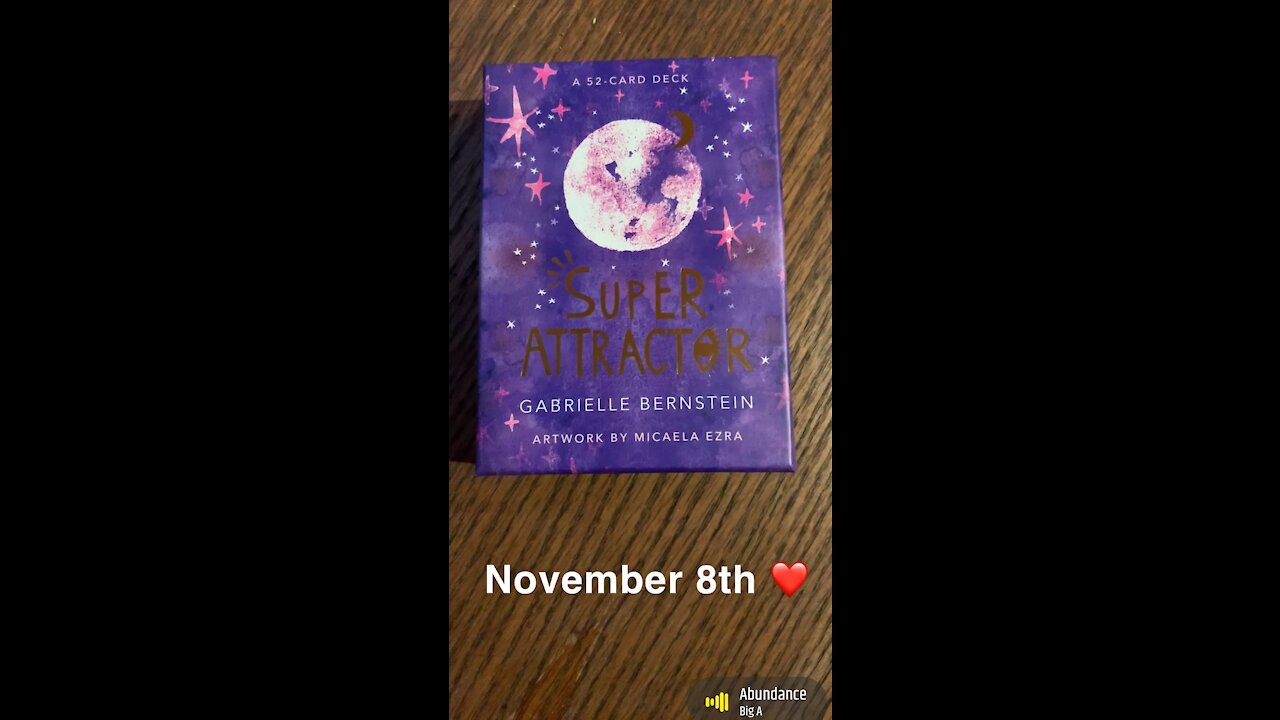 November 8th oracle card: abundance