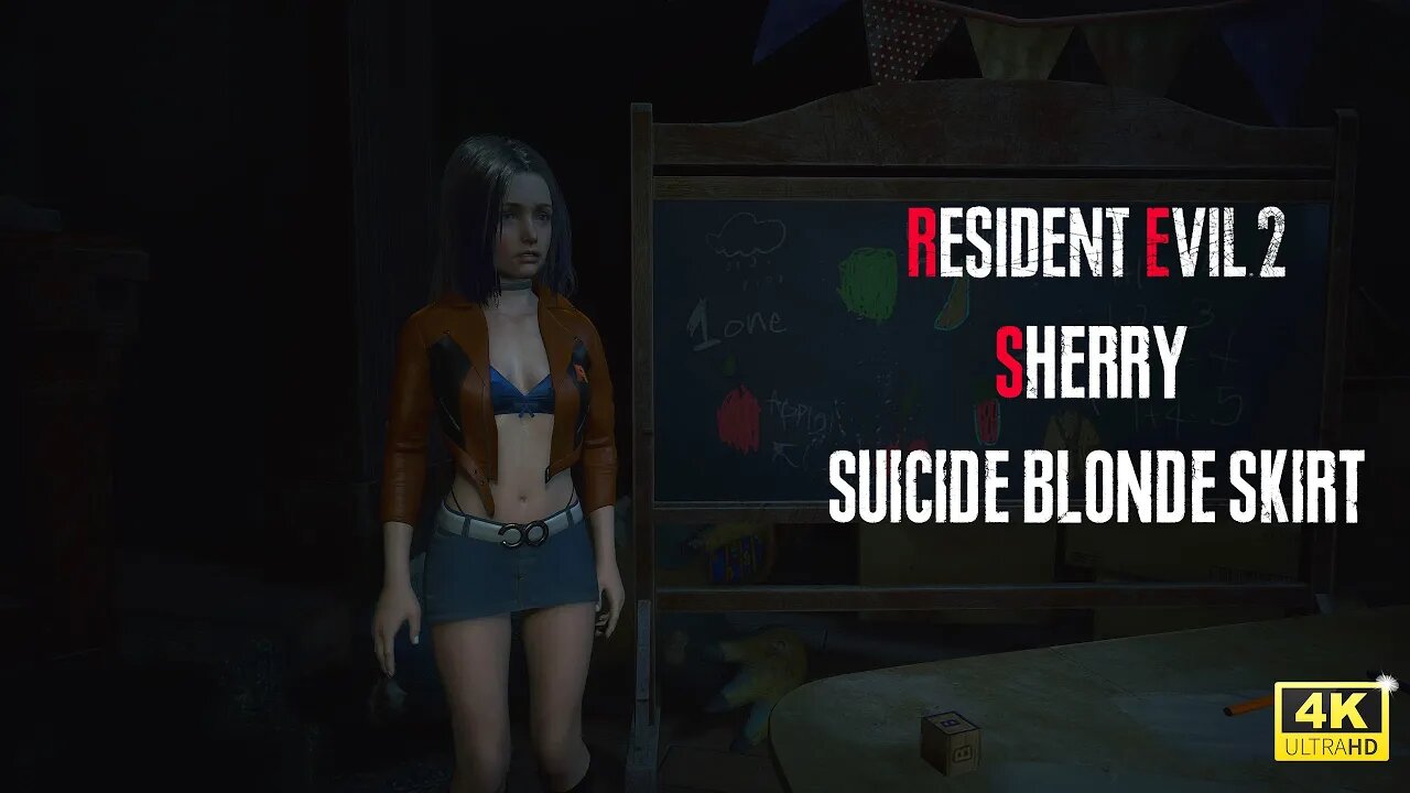 Resident Evil 2 Remake Sherry Suicide Blonde Skirt [4K] Exclusive Mod