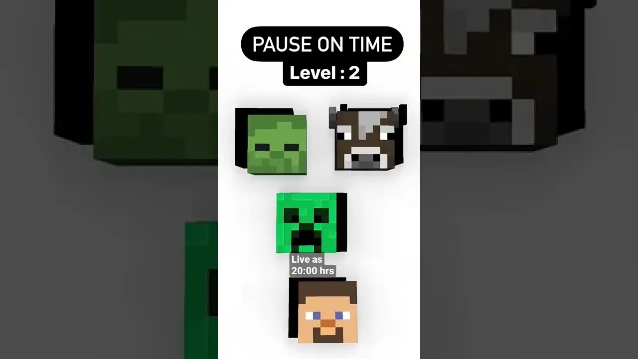 MINECRAFT: PAUSE NA HORA CERTA!!! FACIL OU DIFICIL? #shorts