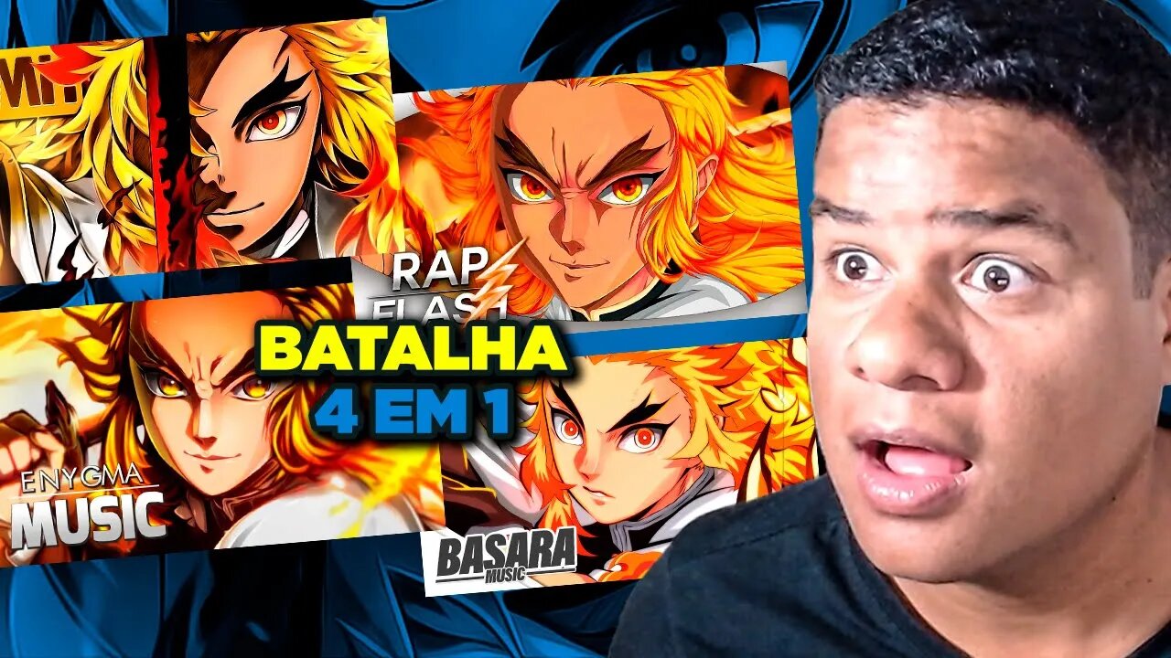 BATALHA #03 - KYOJURO RENGOKU - MHRAP VS FLASH BEATS | ENYGMA VS BASARA - | React Anime Pro