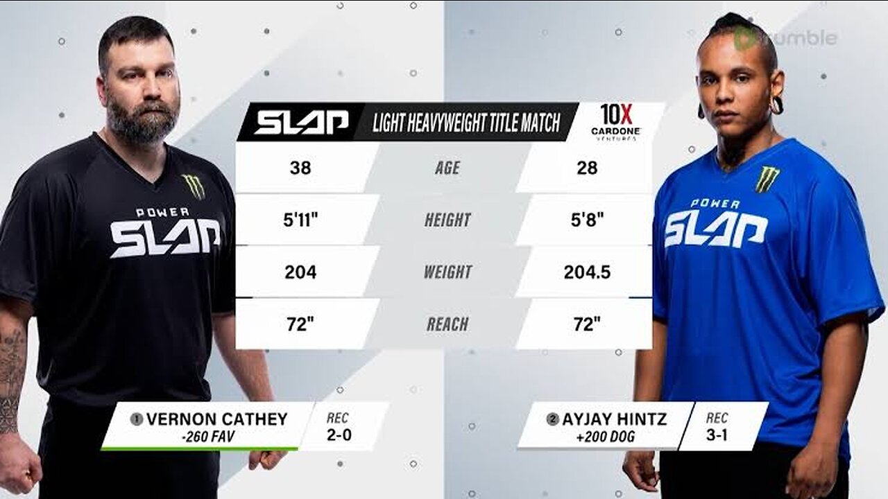 Power slap 1 - Vern Cathey vs AyJay Hintz!