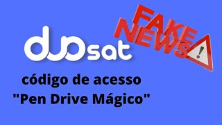 Código de acesso Pen Drive