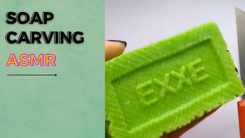 Mesmerising Soap Carving: ASMR