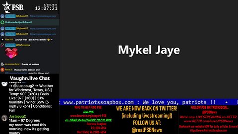 2024-08-18 12:00 EDT - Mykle covering: