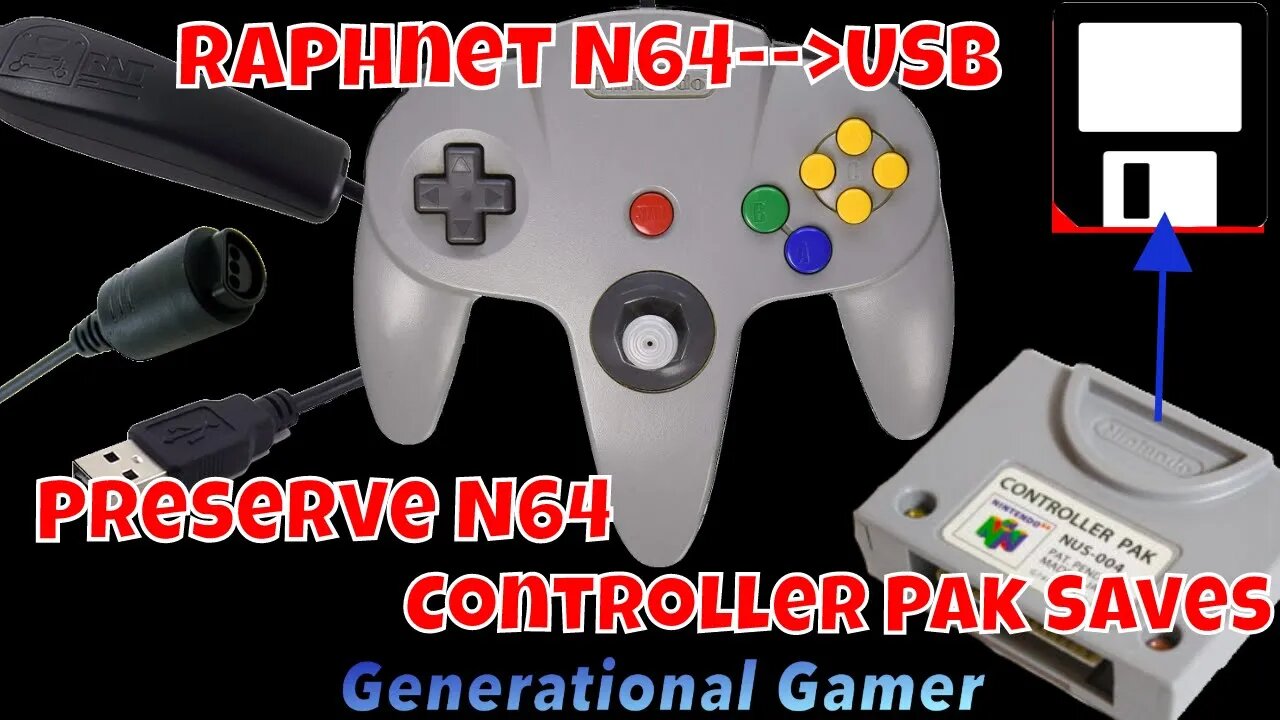 Preserve Save Games on (Nintendo) N64 Controller Pak Manager with RaphNet Adapter