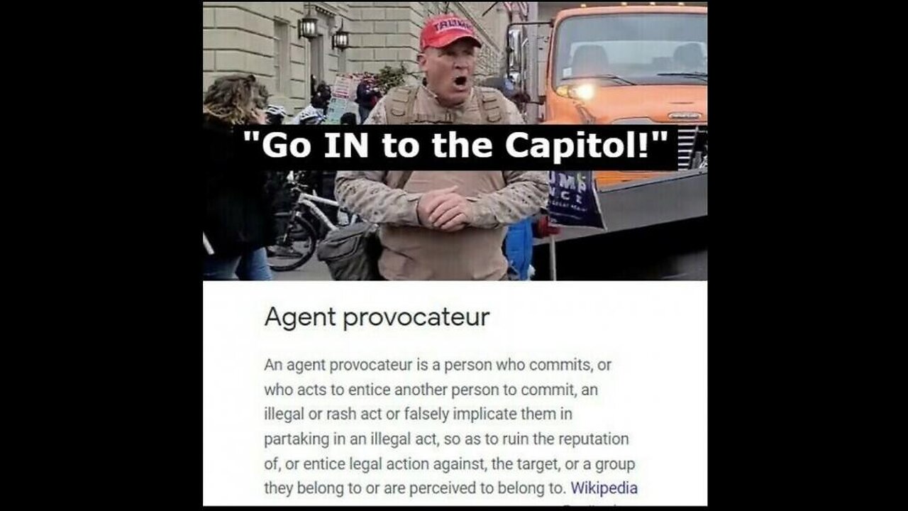 doj garland set free Jan 6 agitator ray epps who told people to go into the capitol video evidence