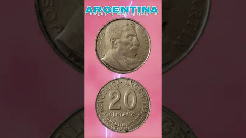 Argentina 20 Centavos 1950.#shorts #education #coinnotesz