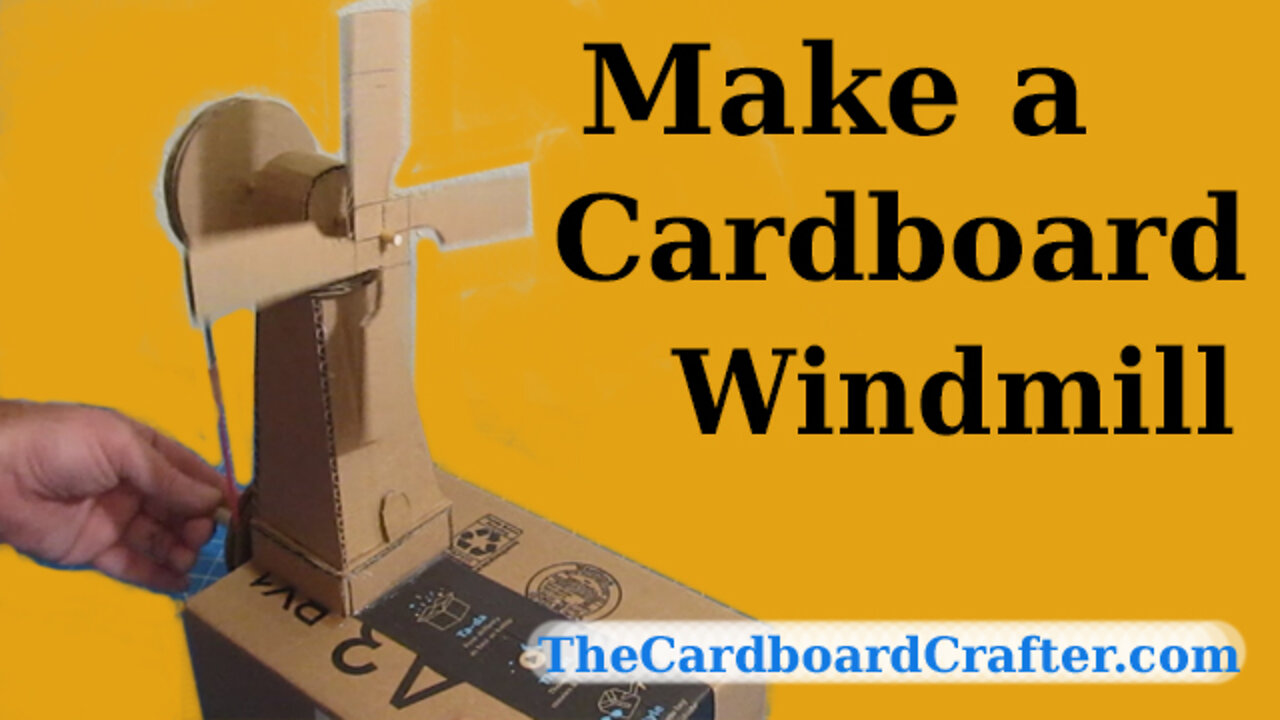 Make a windmill out of cardboard