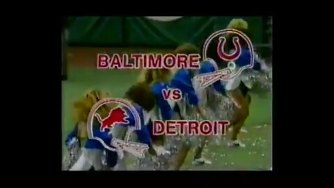 1980-11-16 Baltimore Colts vs Detroit Lions