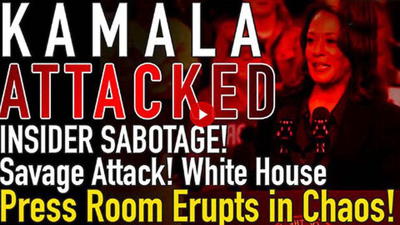 Kamala Attacked! INSIDER SABOTAGE! Savage Attack! White House Press Room Erupts in Chaos!