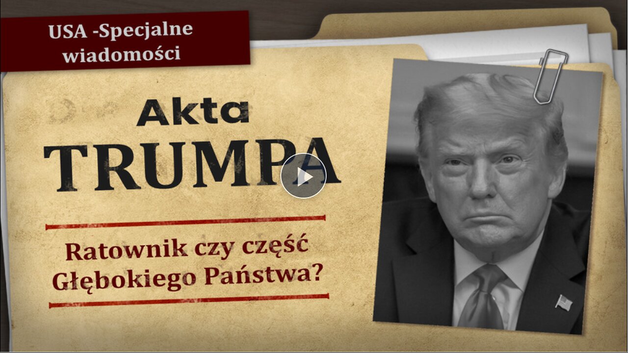 USA- Specjalne wiadomości: AKTA TRUMPA - Ratownik czy część Głębokiego Państwa?