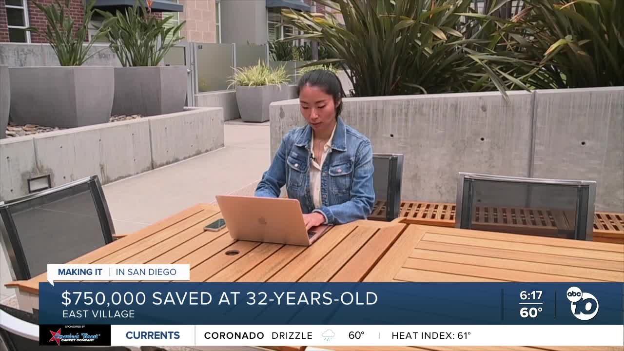 San Diego woman saves $750K at age 32