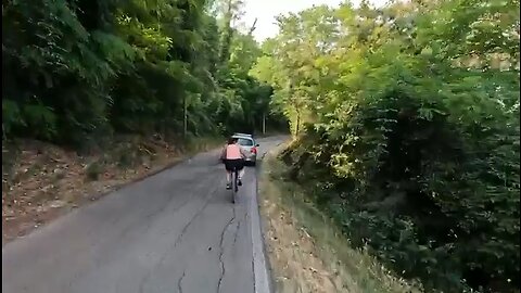 Woman takes a tumble down a hill off her bike 🚴🏽