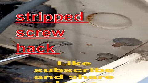 stripped screw