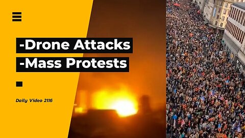 Mass Drone Attacks In Ukraine, Europe Food And Energy Price Protests