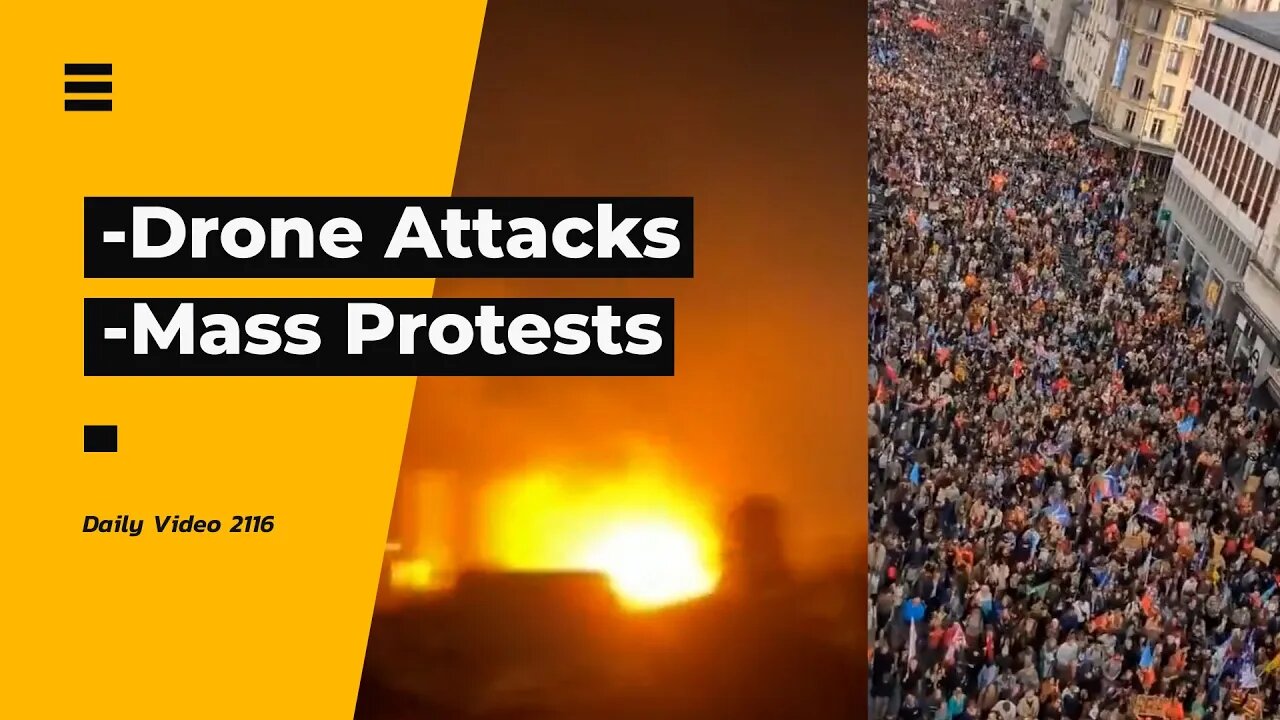 Mass Drone Attacks In Ukraine, Europe Food And Energy Price Protests