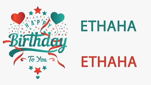 Happy Birthday to Ethaha - Hindi Birthday Wish From Birthday Bash