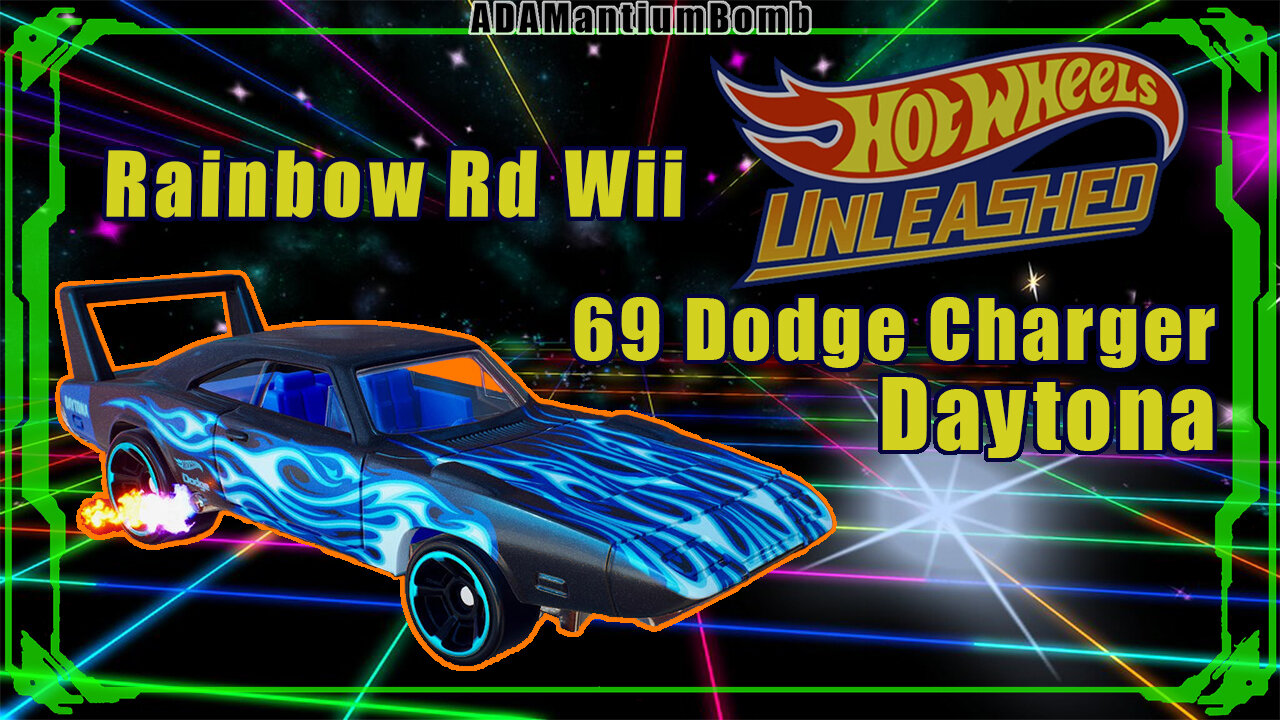 Hot Wheels Unleashed | Rainbow Road Wii - 69 Dodge Charger Daytona Online Multiplayer, Rainbow Rd Wii