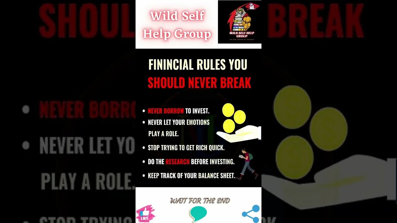 🔥Financial rules you should never break🔥#shorts🔥#wildselfhelpgroup🔥18 August 2022🔥