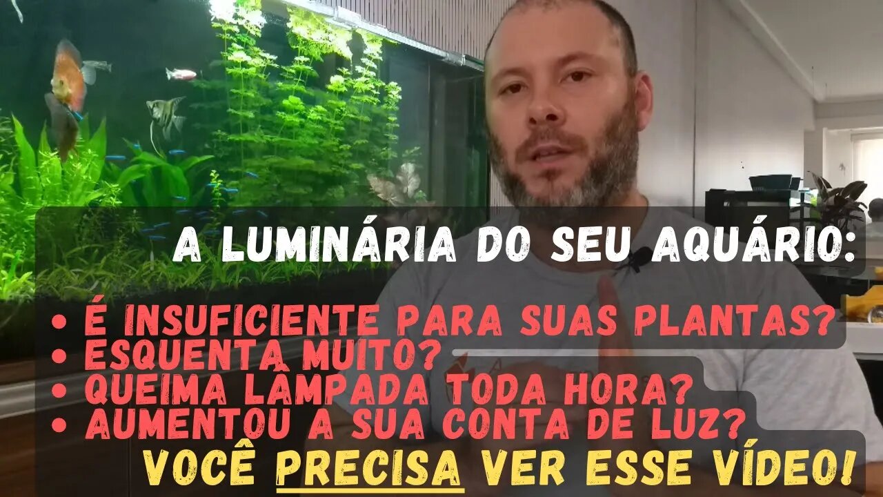 🔴 Luminária Ocean Tech Nour Fresh Water Para Aquário Plantado de Água Doce - Meu Uso e Review