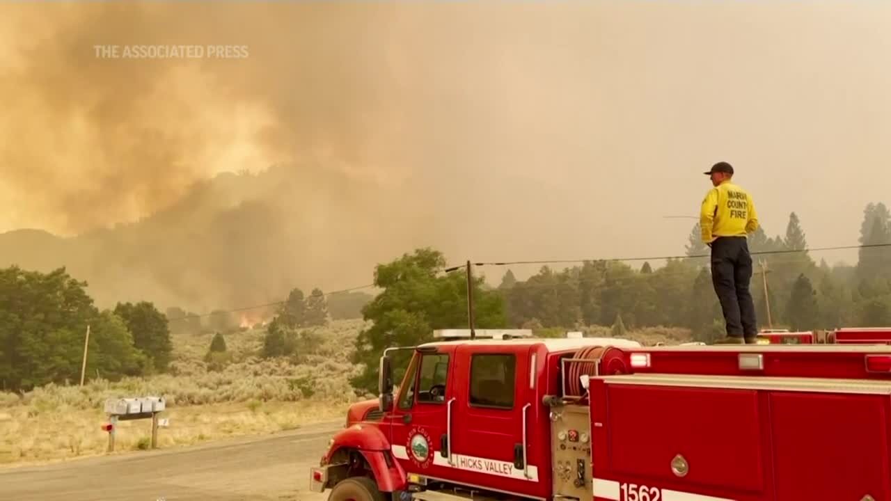 Devastating wildfires advancing through Northern California