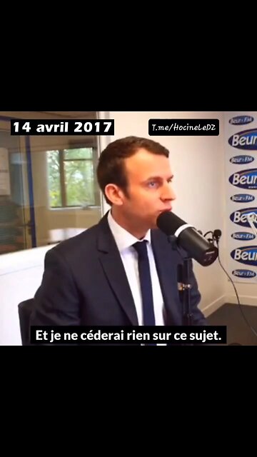 En avril 2017, le GROS MYTHO Macron s'exprimait sur le conflit israélo-palestinien