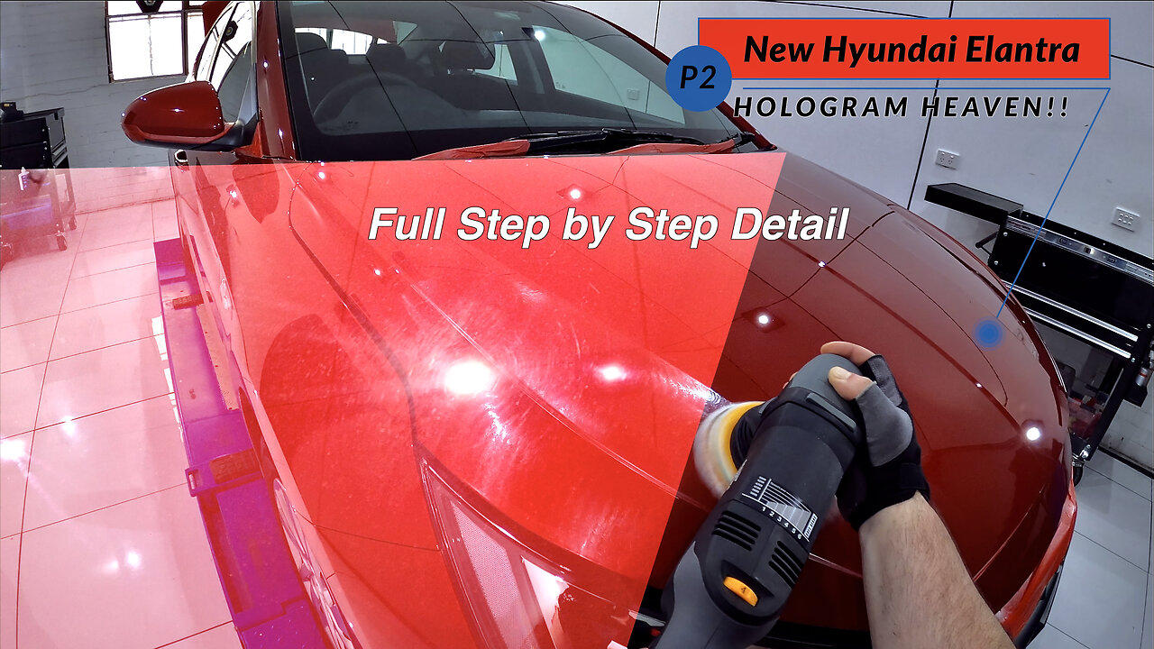 New Hyundai Elantra - The Holographic Psychedelic Detail! P2 Paint Correction (Vlog 38.2)