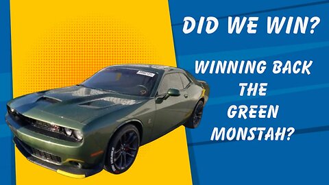 Do I Win Back The Green Monstah? Copart Live Auciton