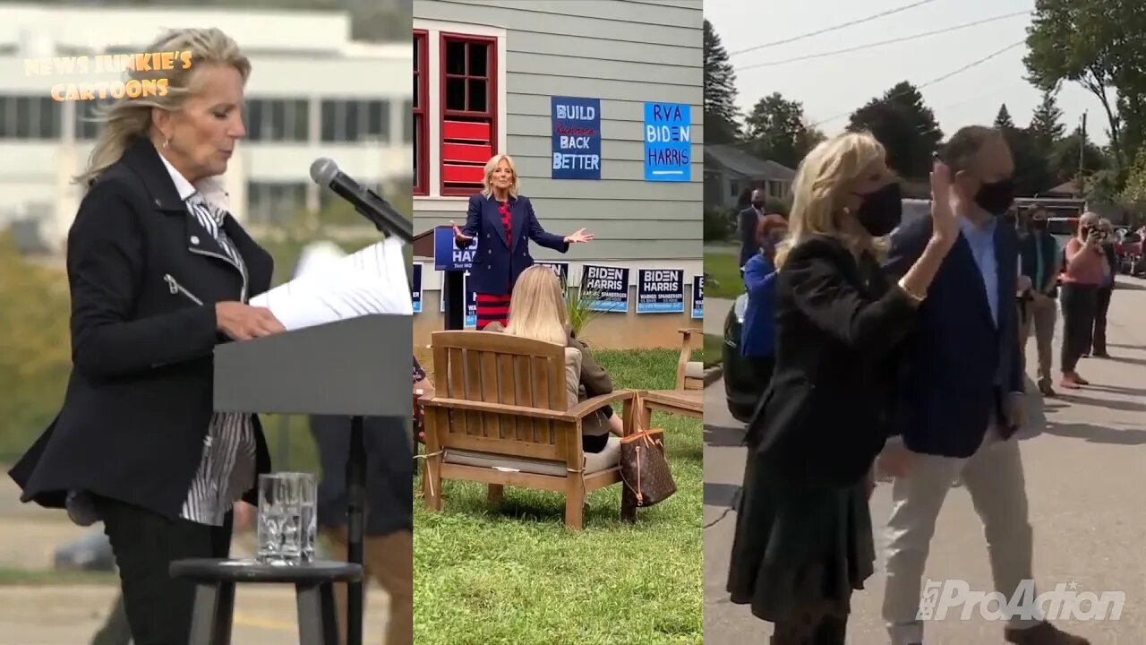 Jill's campaigning while Joe's in the basement.