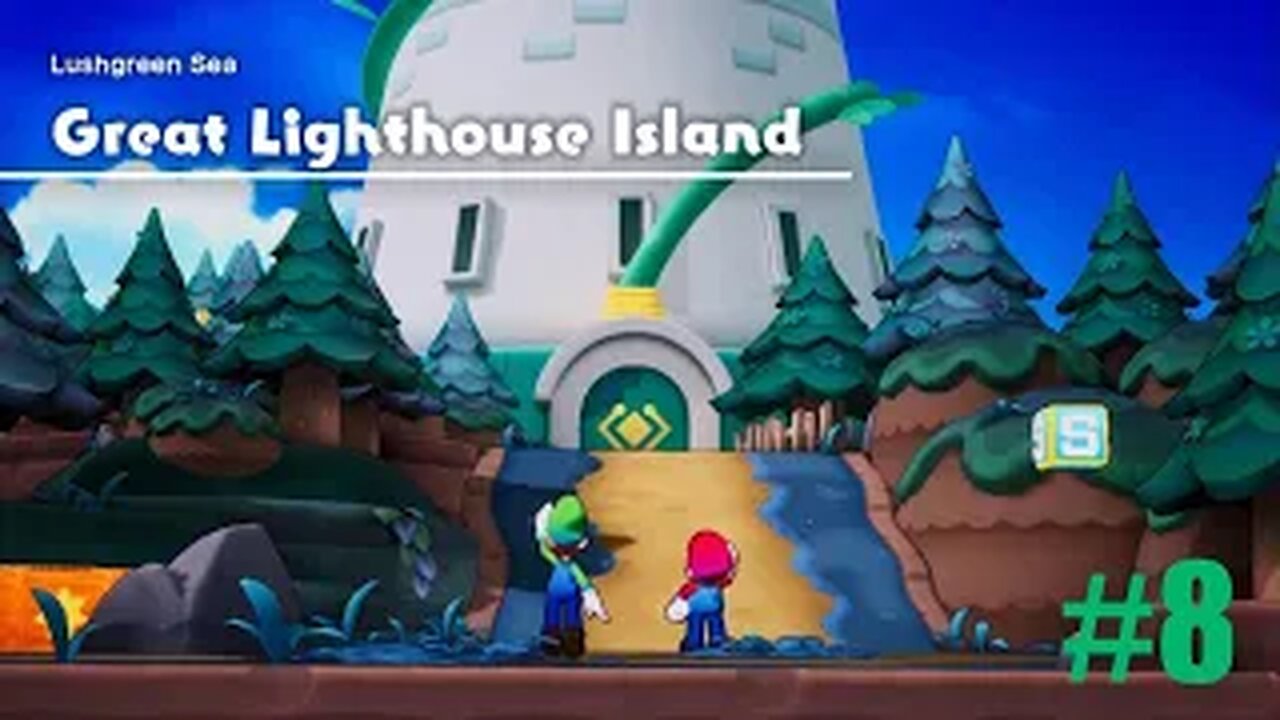 Mario & Luigi Brothership Part 8: Exploring Lushgreen Sea Great Lighthouse Island!