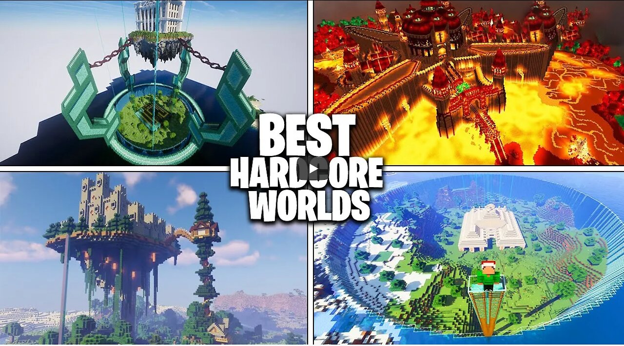 6 BEST Minecraft Hardcore Worlds (Hardcore MEGA BASES)