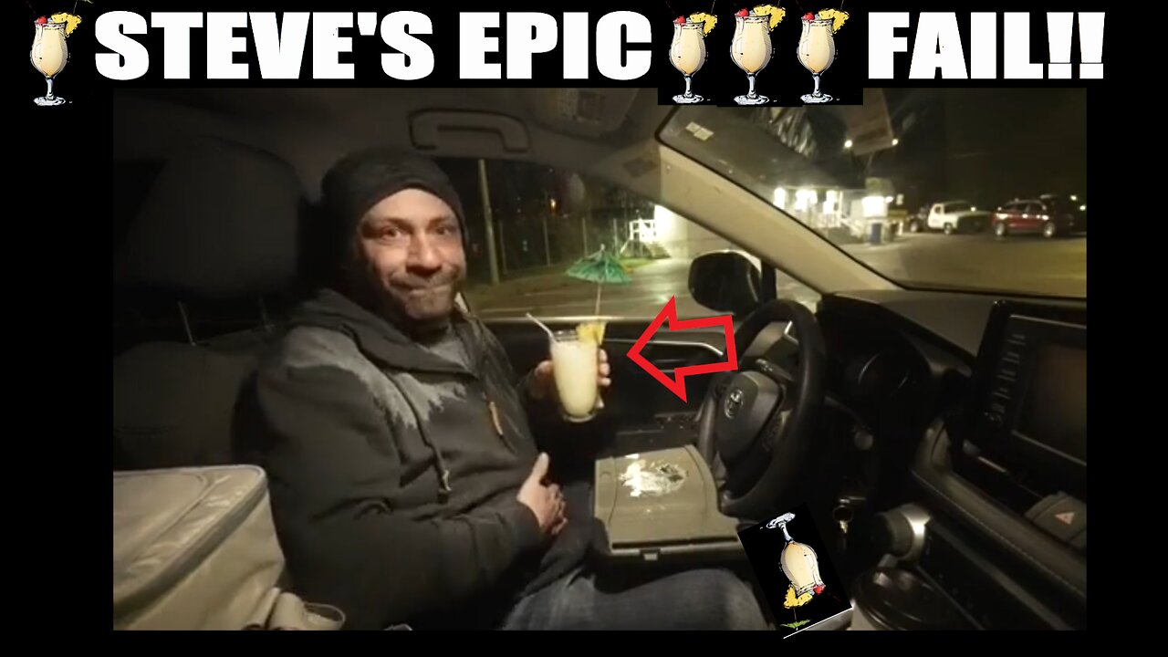 Steve's EPIC Colada FAIL !! Car Camp Remix!