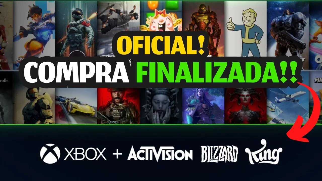 É OFICIAL!! ACTIVISION BLIZZARD KING é do XBOX, QUANDO veremos jogos no GAME PASS e XCLOUD?