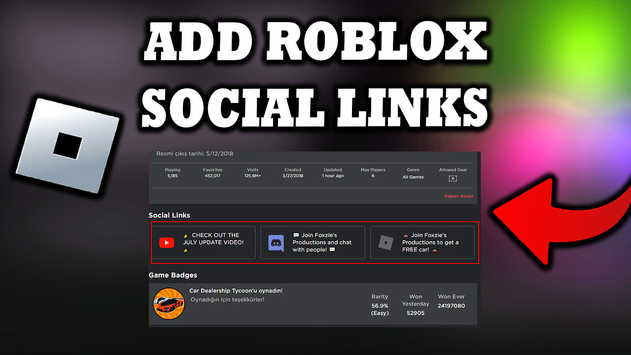 How To Add Social Links On Roblox Profile