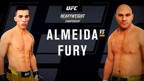 EA Sports UFC 4 Gameplay Tyson Fury vs Thomas Almeida