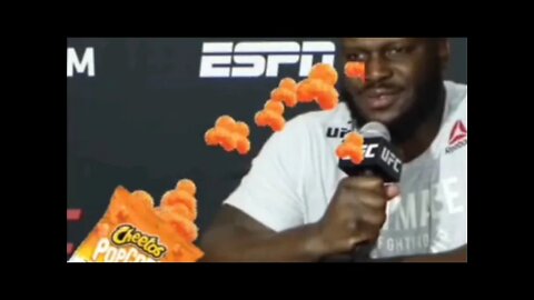 Derrick Lewis had Cheetos in his eyes