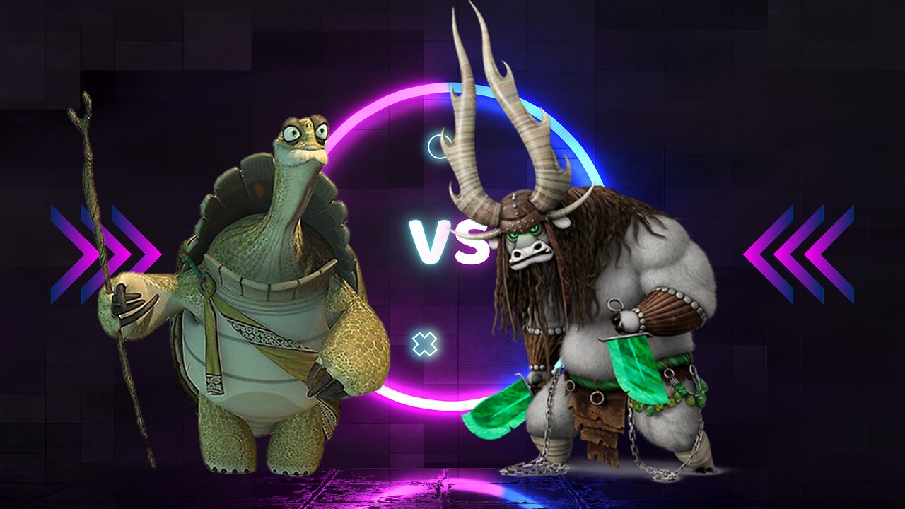 Crypto battles. 1 Season: Kung Fu Panda. 3 Episode: Oogway vs Kai the Collector.