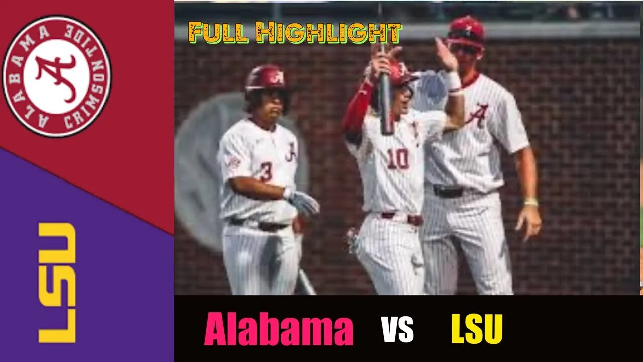 #20 LSU vs Alabama Highlights (GAME 2) | College Baseball Highlights 2022